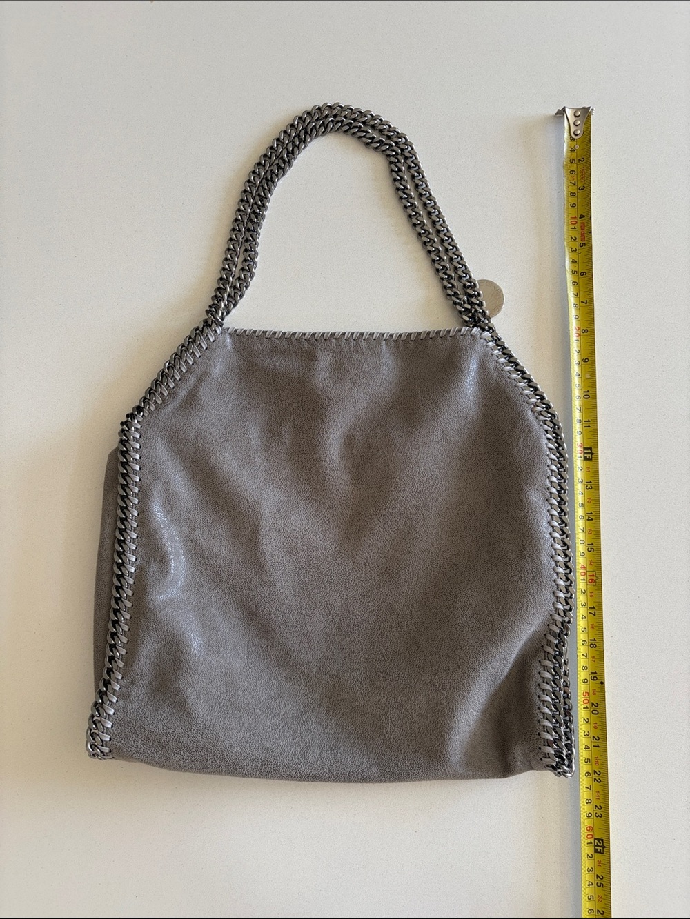 Stella McCartney Grey Chain-Trim Falabella Tote - Picture 13 of 13